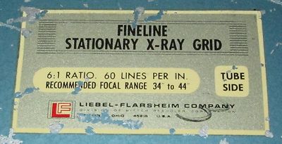 Grid X-Ray Radiographic Liebel-Flarsheim FineLine 11