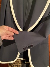 Alexander McQueen Designer Jacket Italy 40 Black Ivory