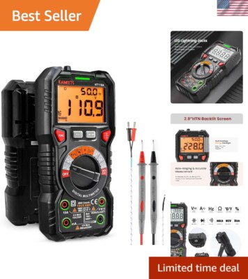 TRMS 6000 Counts Auto-Ranging Digital Multimeter for Precise Electrical Testing