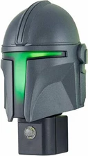 Mandalorian Night Light LED Plug-in Dusk-to-Dawn Sensor Bed Bath Home UL-Listed