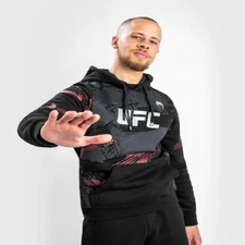 Venum UFC Authentic Fight Week 2.0 Pullover Hoodie - Black/Red
