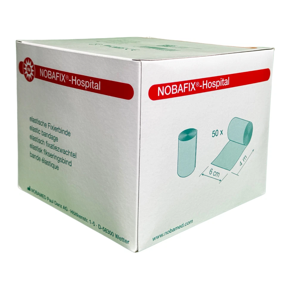 Nobafix elastische Fixierbinden Mullbinden Großpackung 50 Stück (6 cm x 4 m) - Bild 3 von 4
