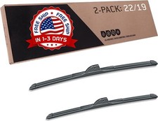 2 Escobillas Para Limpiaparabrisas 22"-19" De Carro Auto Invierno En Oferta NEW