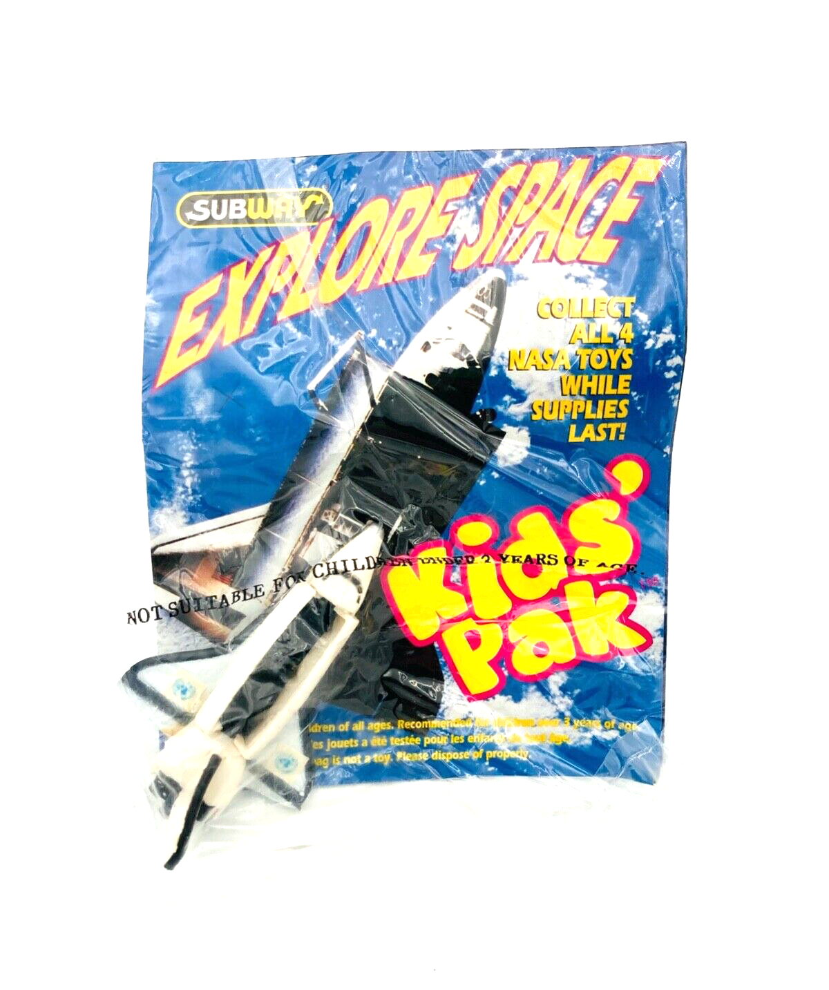 NASA Explore Space Subway Kids Pak Space Shuttle Toy! Sealed!