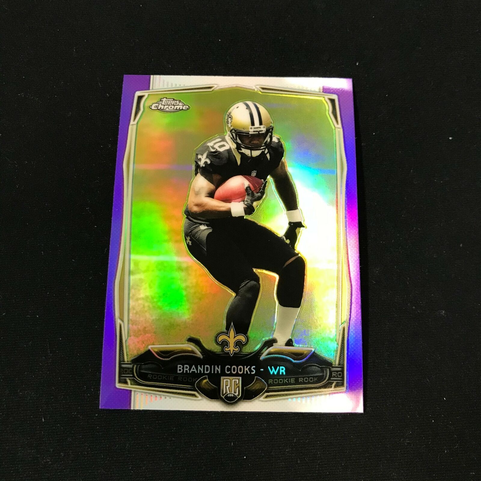 2014 Topps Chrome BRANDIN COOKS RC #149 Purple Refractor New Orleans QM01