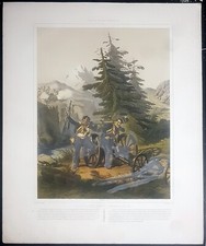 Stampa antica risorgimento indipendenza italiana 1848 Rivoli Barrot e Saunier