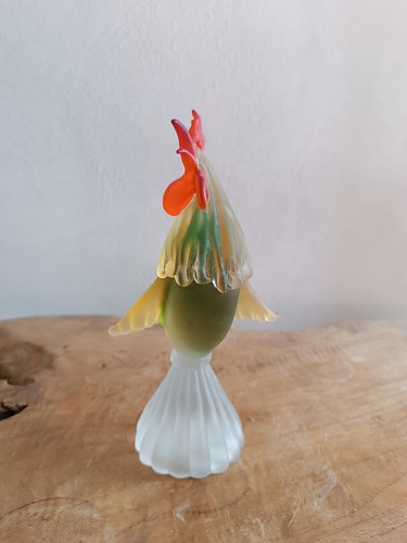 Coq en verre polychrome vintage - Foto 3 di 10