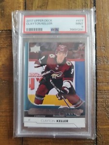 Clayton Keller 2017-18 Upper Deck Young Guns Rookie Graded PSA 9 Mint! #477