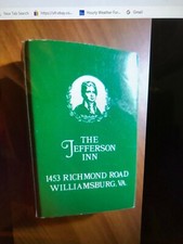 Vintage "The JEFFERSON Inn." VA Unused Matchbox. Made in USA