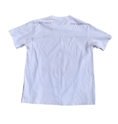 Cav Empt White Black Graphic Print T Shirt Size Large Made