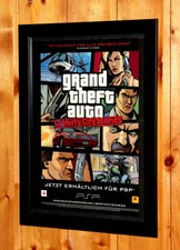 Grand Theft Auto Liberty City Stories Rare Small Poster / Ad Page Framed PS2