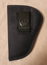 Outbags Holster Black Nylon Canvas Conceal and Open Carry Metal Clip Made in USA