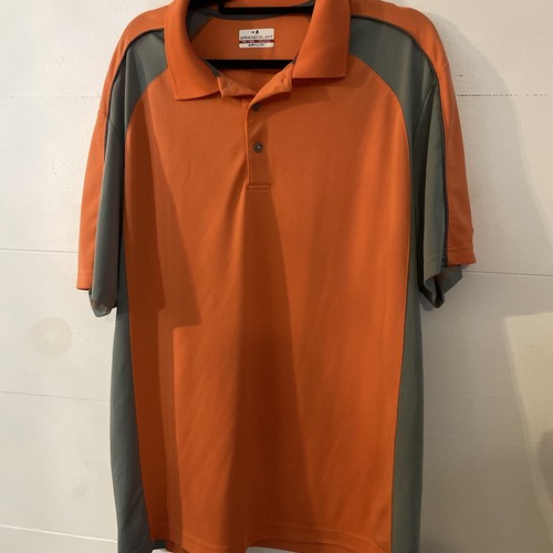 Grand Slam Golf Polo Shirt Orange gray 