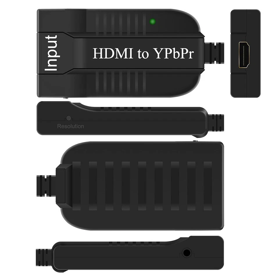 HDMI to Component YPbPr 5RCA RGB Converter Adapters Video R/L Audio Output - Image 3 of 4