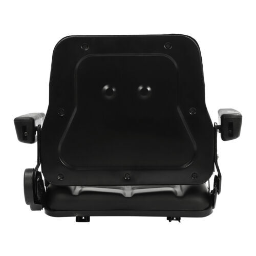 Black Universal Tractor Seat Wrap-around Forklift Seat Adjustable Back Seatbelt - Picture 14 of 15