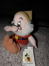 Disney Snow White, and the seven Plush doc DWARF 9" TOY DOLL disney world