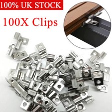 100Pcs Composite Decking Clips Hidden Fixings Stainless Steel Fasteners UK