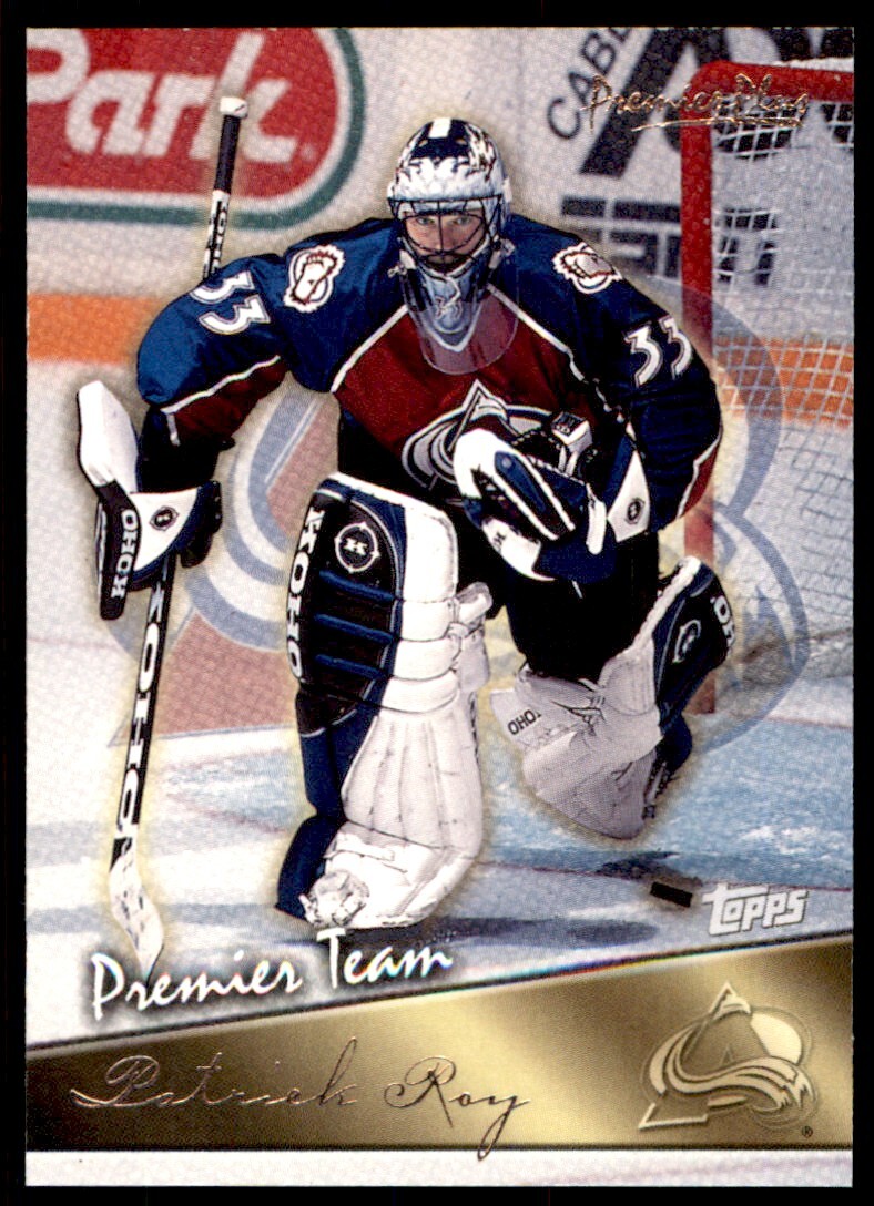 2000-01 TOPPS PREMIER PLUS TEAM PATRICK ROY COLORADO AVALANCHE #PT8