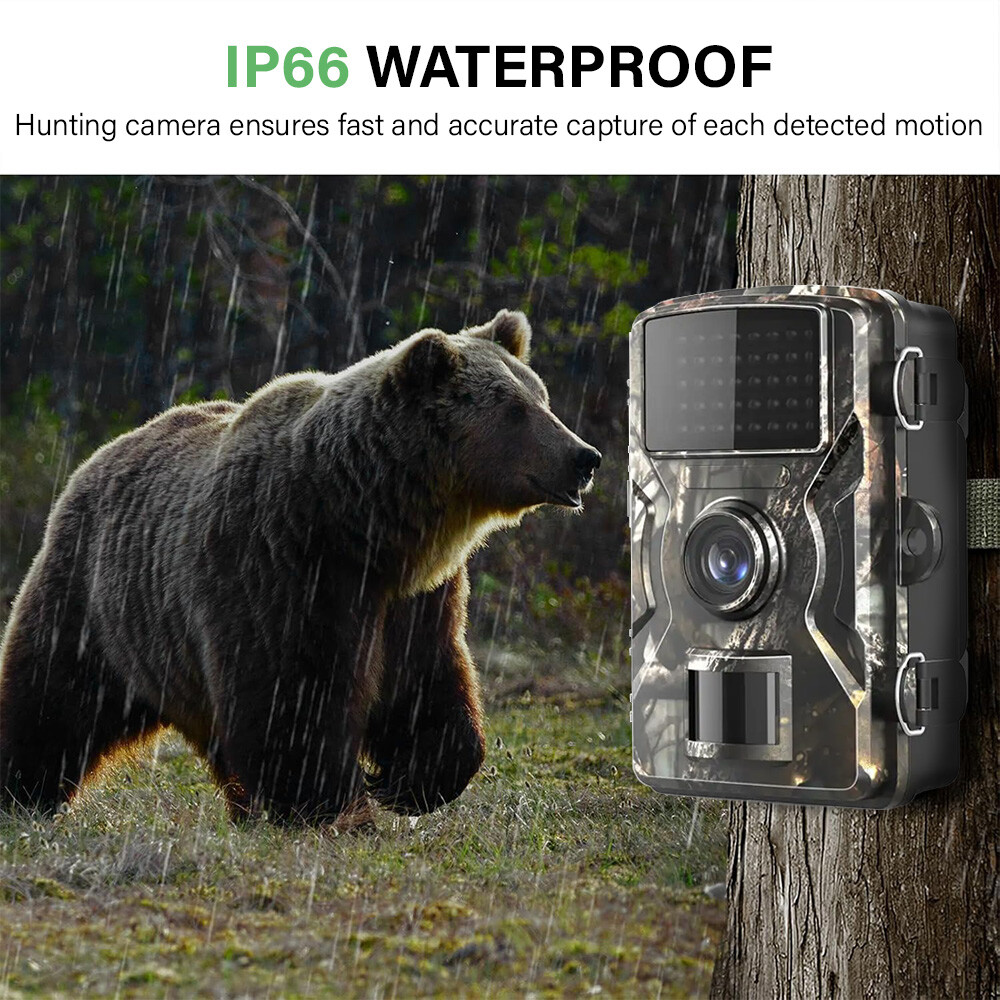 32GB Wildlife Trail Camera 1080P Game Night Vision Outdoor Motion Hunting Camera