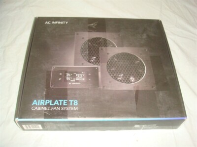 AC INFINITY AIRPLATE T8 DUAL COOLING 6'' FAN SYSTEM W THERMOSTAT CONTROL