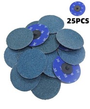 25PACK 3in Zirconia Sanding Discs Die Grinder Quick Change Pad R-Type 36 Grit