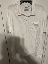 Goodfellow  Co Men's White Polo with Pocket Size XXL