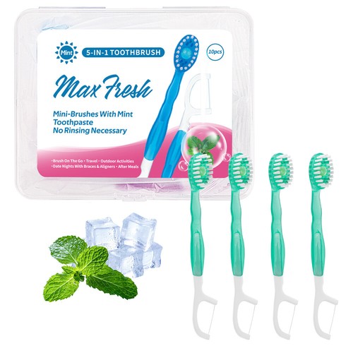 5 in 1 Mini Toothbrush & Floss & Tongue Scraper & Toothpick Set - Picture 15 of 21