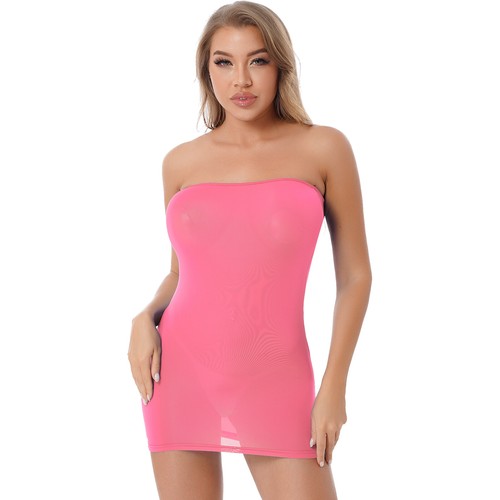 Women Mesh See-through Mini Bodycon Tube Dress Sexy Ladies Evening Party AU - Picture 113 of 156