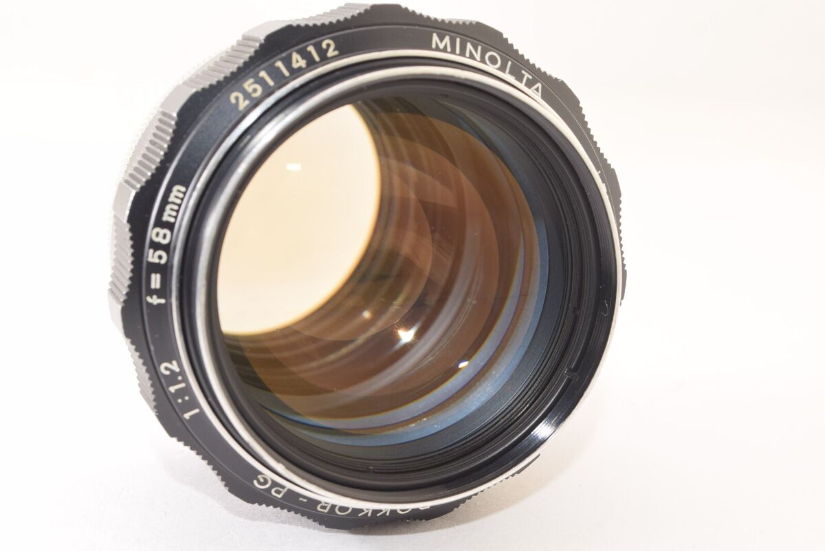 MINOLTA MC ROKKOR-PG 58mm F/1.2 Prime MF Lens Early model MINOLTA MC ROKKOR-PG 58mm F/1.2 Prime MF Lens Early model