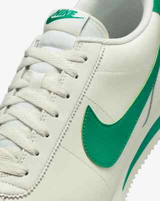 【NIKE】◆Cortez Leather Stadium Green◆DM4044-104◆ New Nike Cortez Leather Shoes - Sail/ Stadium Green (DM4044