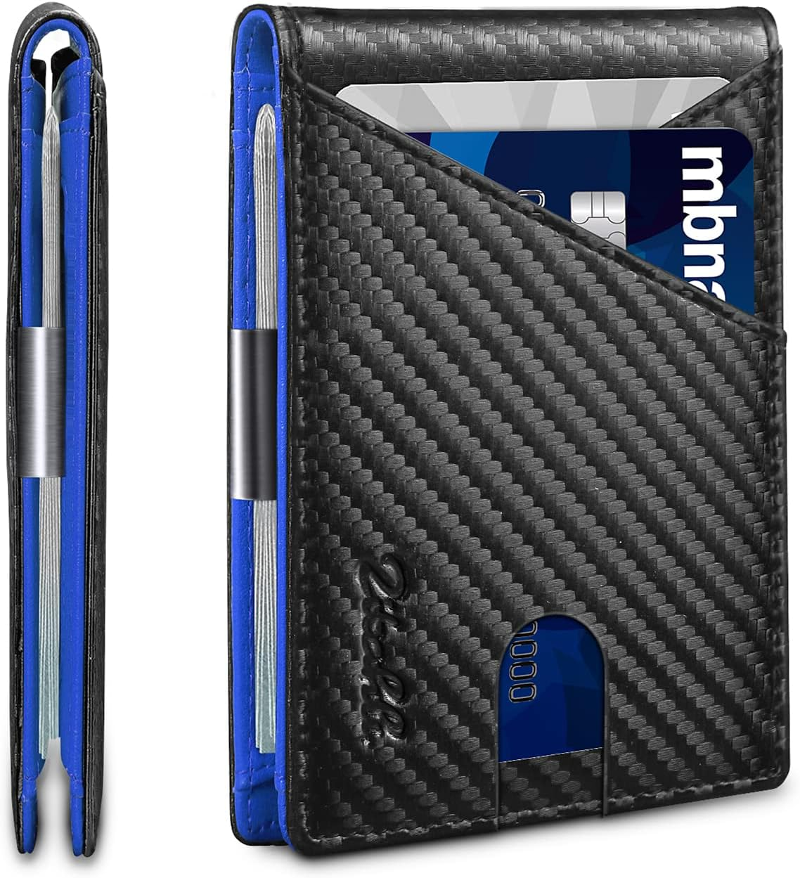 Slim RFID Blocking Leather Wallet for Men with Money Clip & Card Slots-image