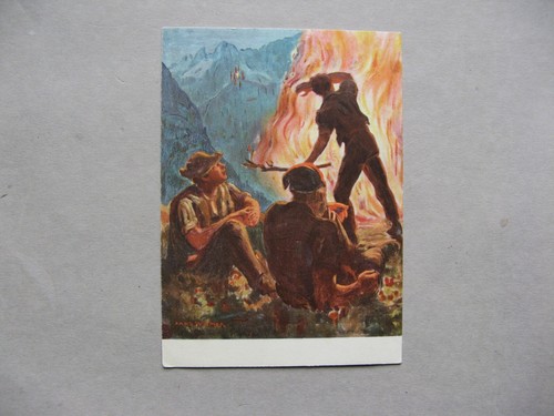 SWITZERLAND, PPC 1943, stamp Pro Aero FDC, canc. 30 years Alpenflug Oskar Biden - Picture 2 of 2