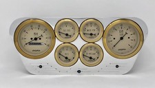 1953 1954 1955 Ford Truck 6 Gauged Dash Panel Cluster Set Billet Insert Gold