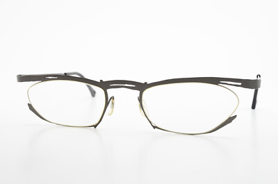 EYE WITNESS Brille by THEO Belgium Modell MB 35 Edelstahl Crazy Optic Dark Gray