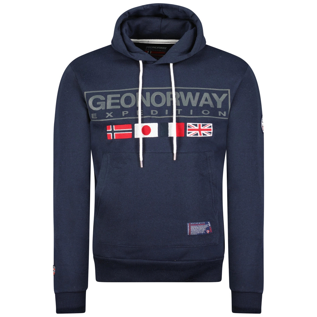 Geographical Norway GREAT Herren Marineblau Sweatshirt Kapuzenpullover WY8611H