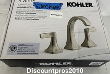 Kohler Riverly Widespread Bathroom Sink Faucet Chrome R38330-4D-CP 1.2 GPM