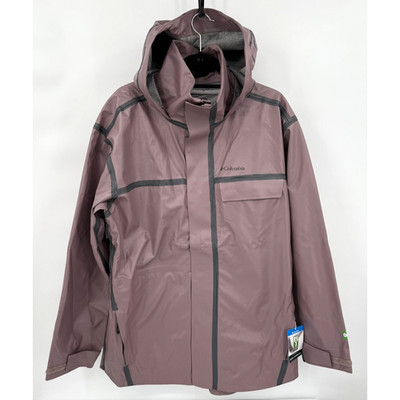 NWT Columbia Men's Coral Ridge ODX Quantum Mauve Rain Jacket MEDIUM