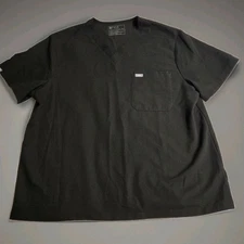 Figs  Technial Collection Men's XXL style Leon Three Pocket Top Black 