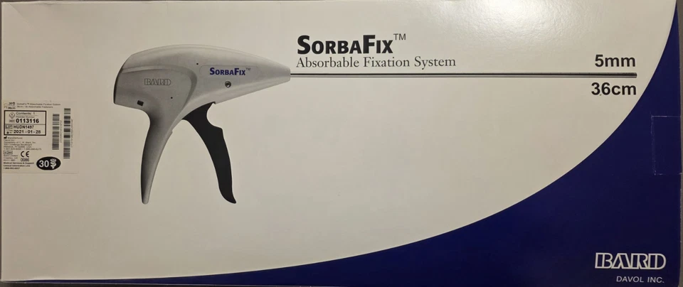 BARD 113116 DAVOL SORBAFIX ABSORBABLE FIXATION SYSTEM 5MM X 36CM - Bild 1 von 1