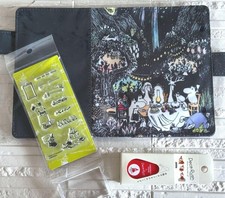 Moomin Hobonichi Techo A6 Cover Set w/ Stamp & Tape 3-Piece Japan