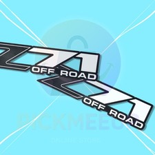 Matte White For Silverado Z71 Off Road Vinyl Side Stickers Decals Accessories