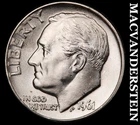 1961-D Roosevelt Dime- Silver- Choice Gem Brilliant Uncirculated Luster #J3354