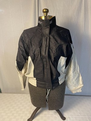 Vintage ASICS Gore-Tex Waterproof Jacket Men s M Black Windbreaker  80s 90s