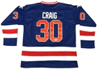 Jim Craig Team USA 1980 Gold Signed Hockey Jersey - JSA Coa