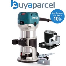 Makita RT0700CX4 240V 1/4" Router Laminate Trimmer with Guide and Offset Base