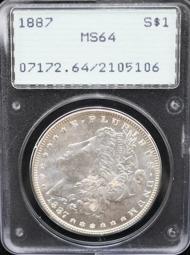 1887 Morgan Dollar PCGS MS 64 #26MAR024