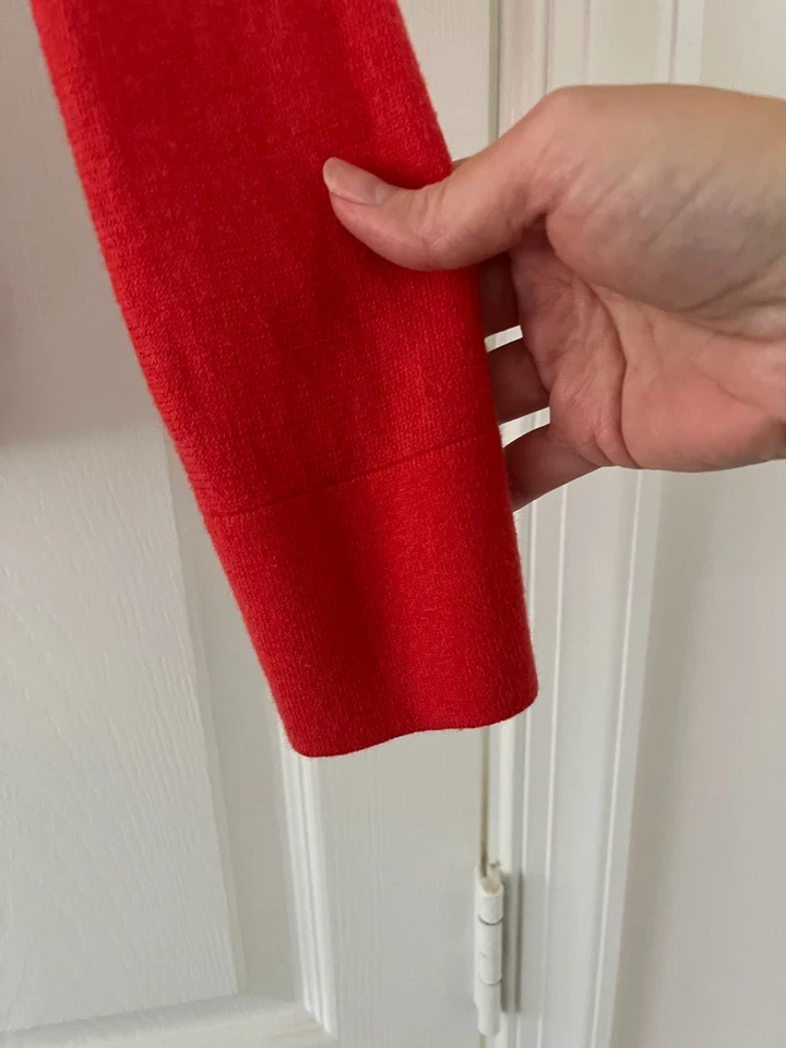 Cardigã Feminino Banana Repulic Premium Luxe Yarrn Tamanho Regular Médio Coral - Imagem 4 de 4