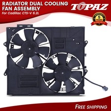 Radiator Dual Cooling Fan Assembly for Cadillac CTS-V 6.2L Supercharged New