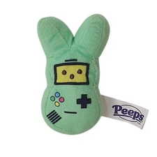 Peeps Easter Bunny Mystery Green Gamer 4" Mini Plush Dan Dee