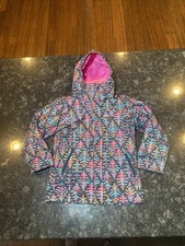 Columbia INTERCHANGE Pink Floral OMNI-TECH Hooded Jacket Girl's Size Small 7/8